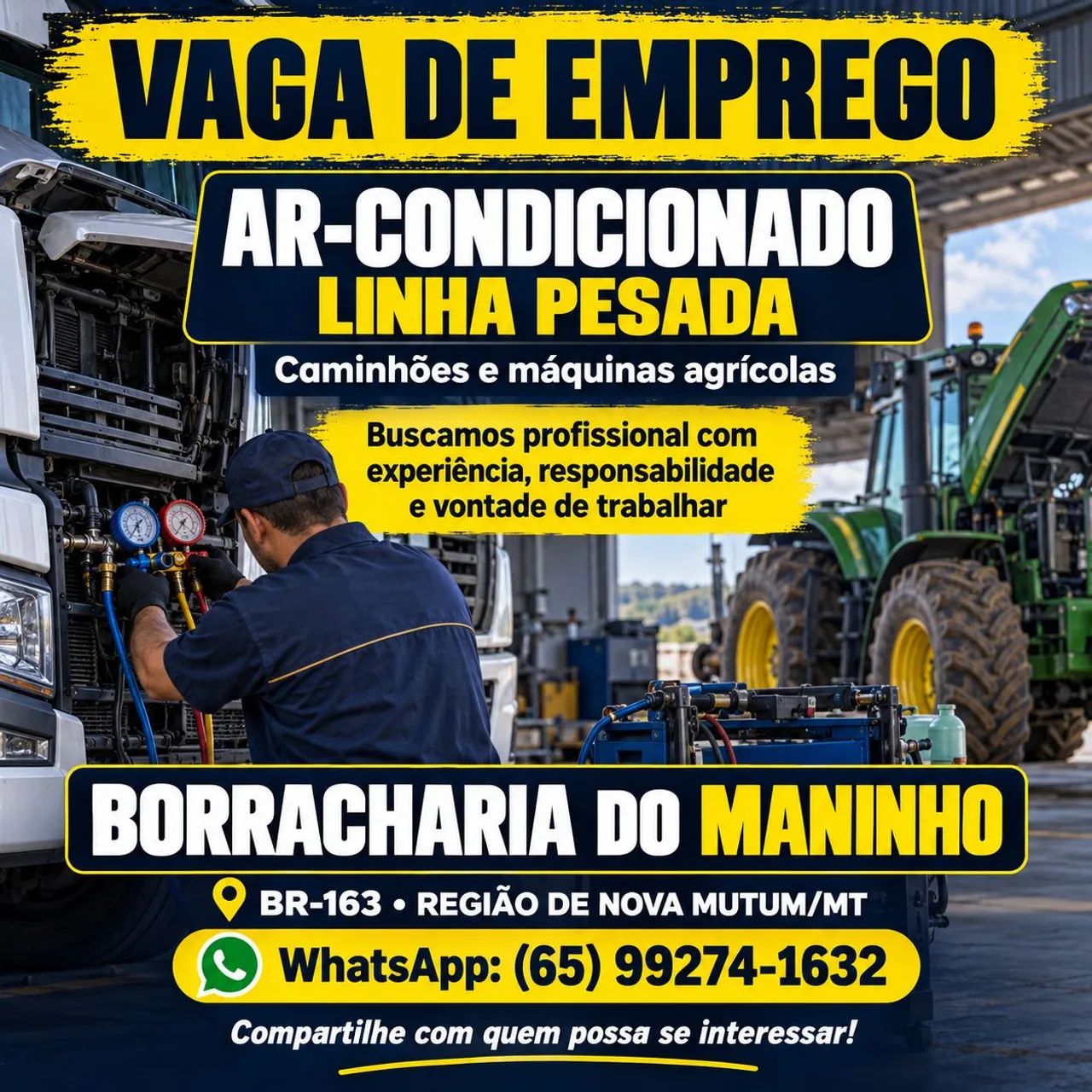 Vaga de emprego ar condicionado 