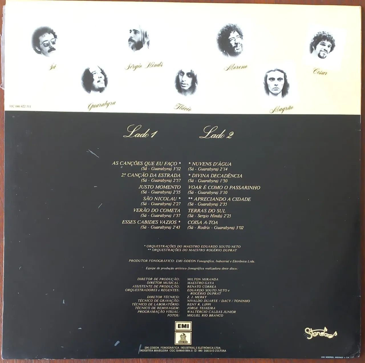 LP disco de vinil sá e guarabyra emi - odeon 1974 - Foto 2