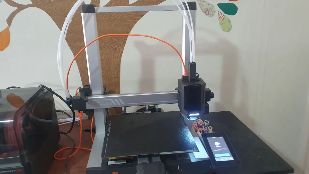 Impressora 3d Anycubic Kobra 3 V2 Combo Fdm Multicolorida Cinza - Foto 3