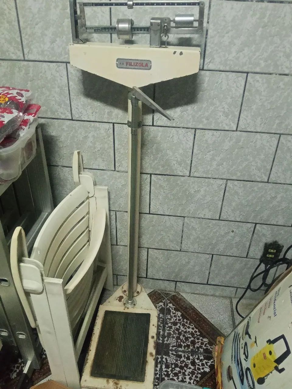 Balança mecânica antropométrica antiga da marca - Foto 3