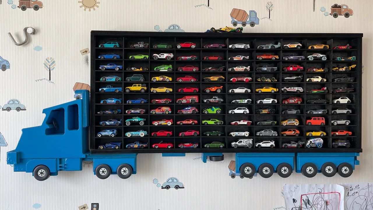 Expositor Carreta para Hot Wheels 