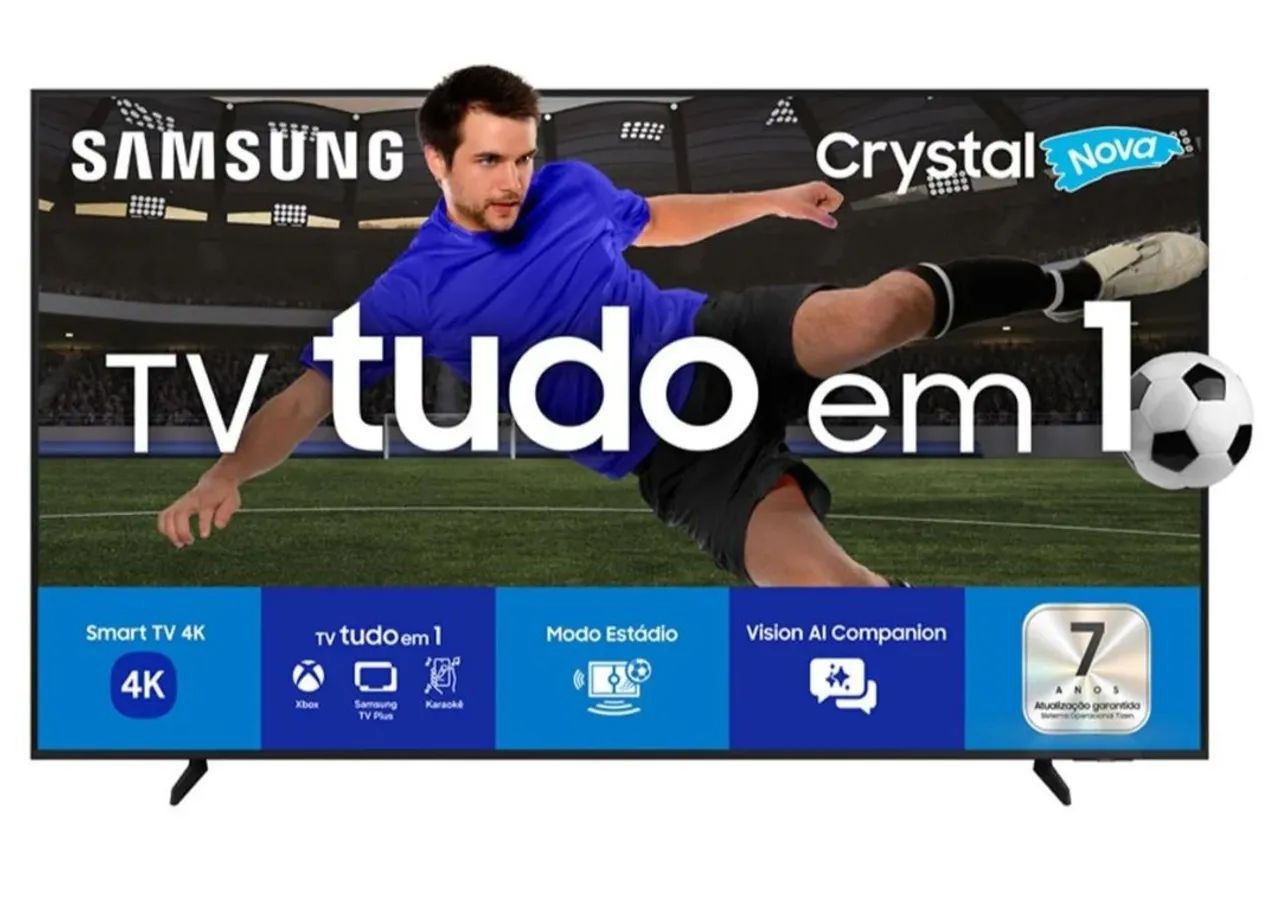 Smart TV Samsung 43Crystal 4K Com NF