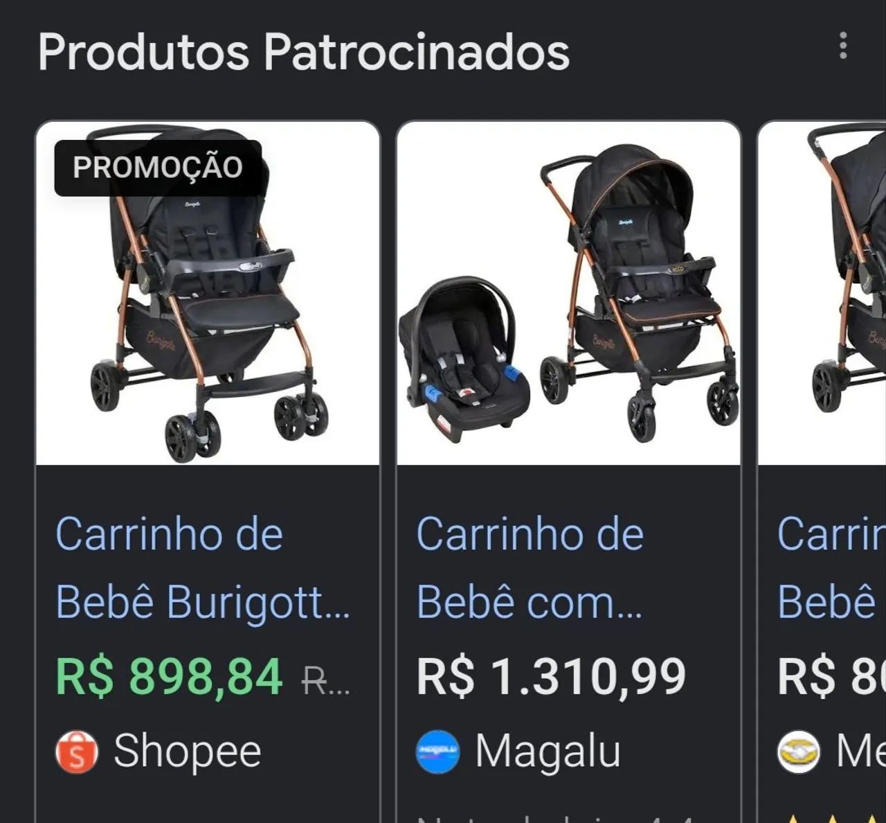 Carrinho de bebê Burigotto  - Foto 2