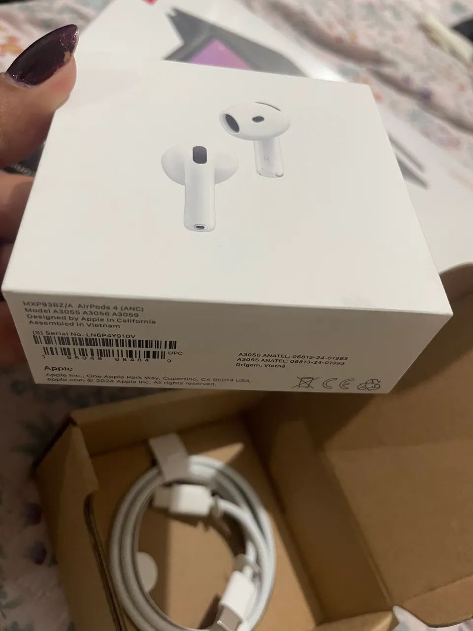 Fone AirPods 4 (ANC) com bloqueador de ruídos (lacrado) - Foto 3