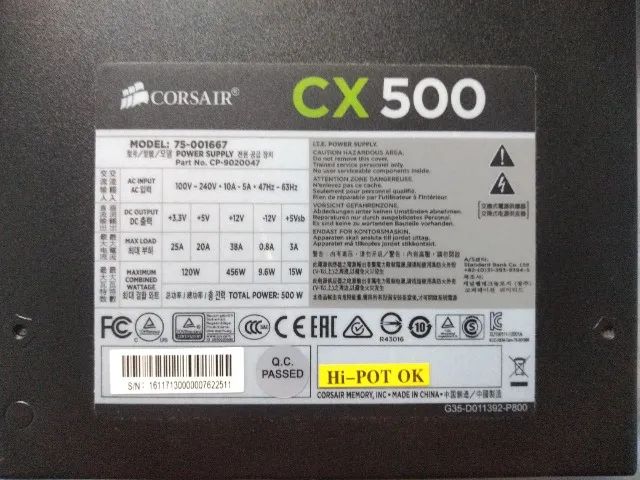 Fonte Corsair 500 W Real - Foto 4