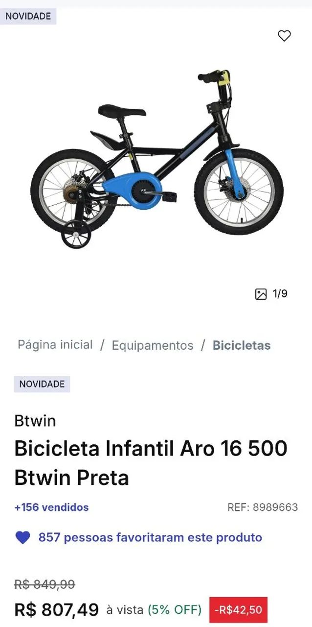 Bicicleta infantil btwin