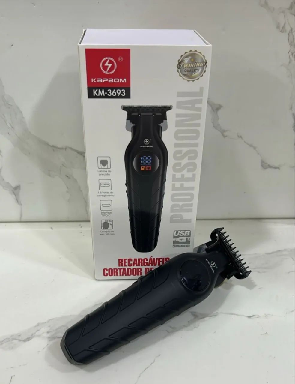 Máquina de barba e acabamento