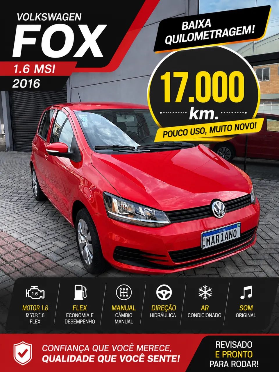 Volkswagen Fox Trendline 1.6 Flex 8V 5P 2016