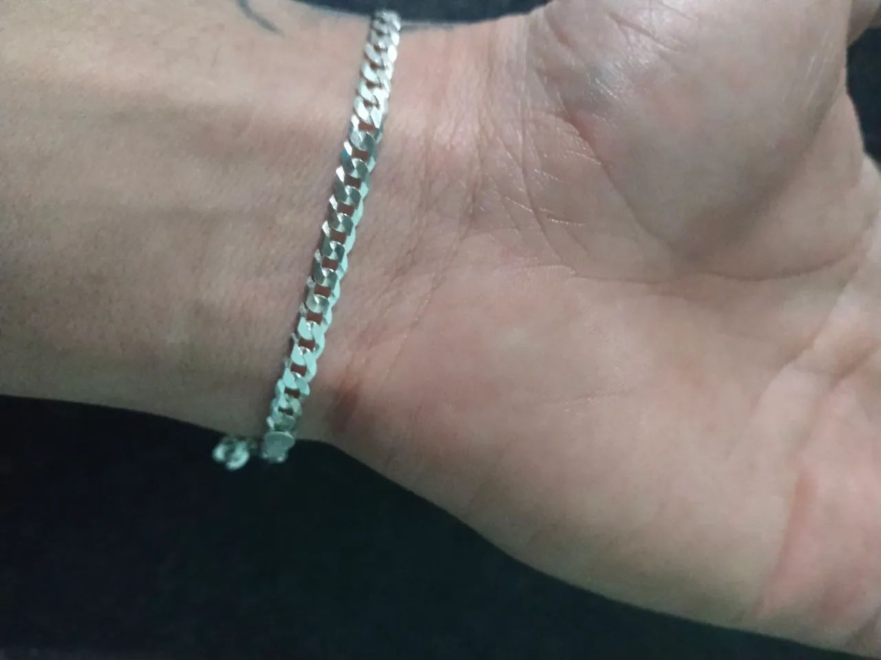 Pulseira grumet 4mm 21cm PRATA 925 - Foto 2