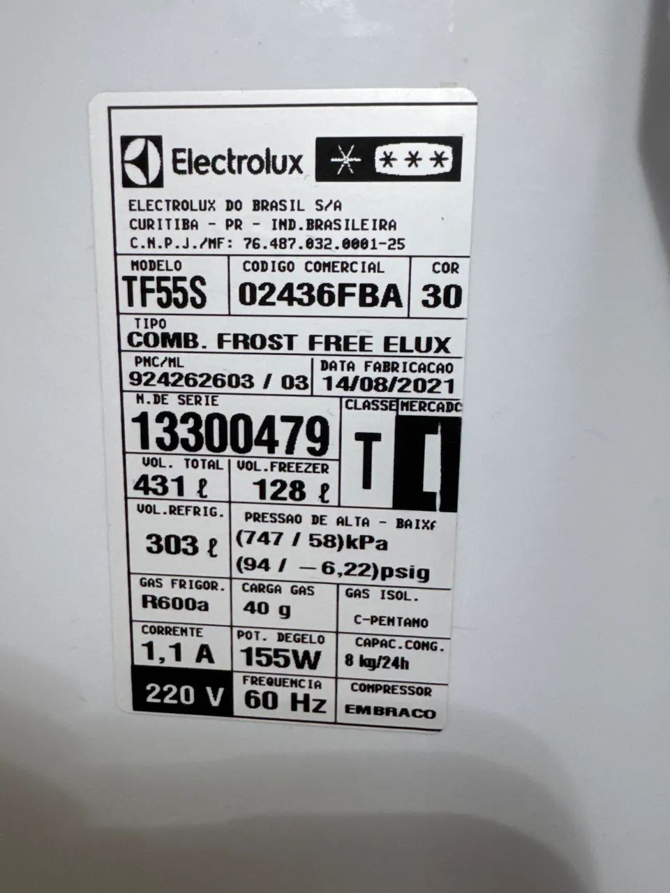 Geladeira eletrolux 431L - Foto 4