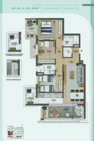PLANTA 92m²
