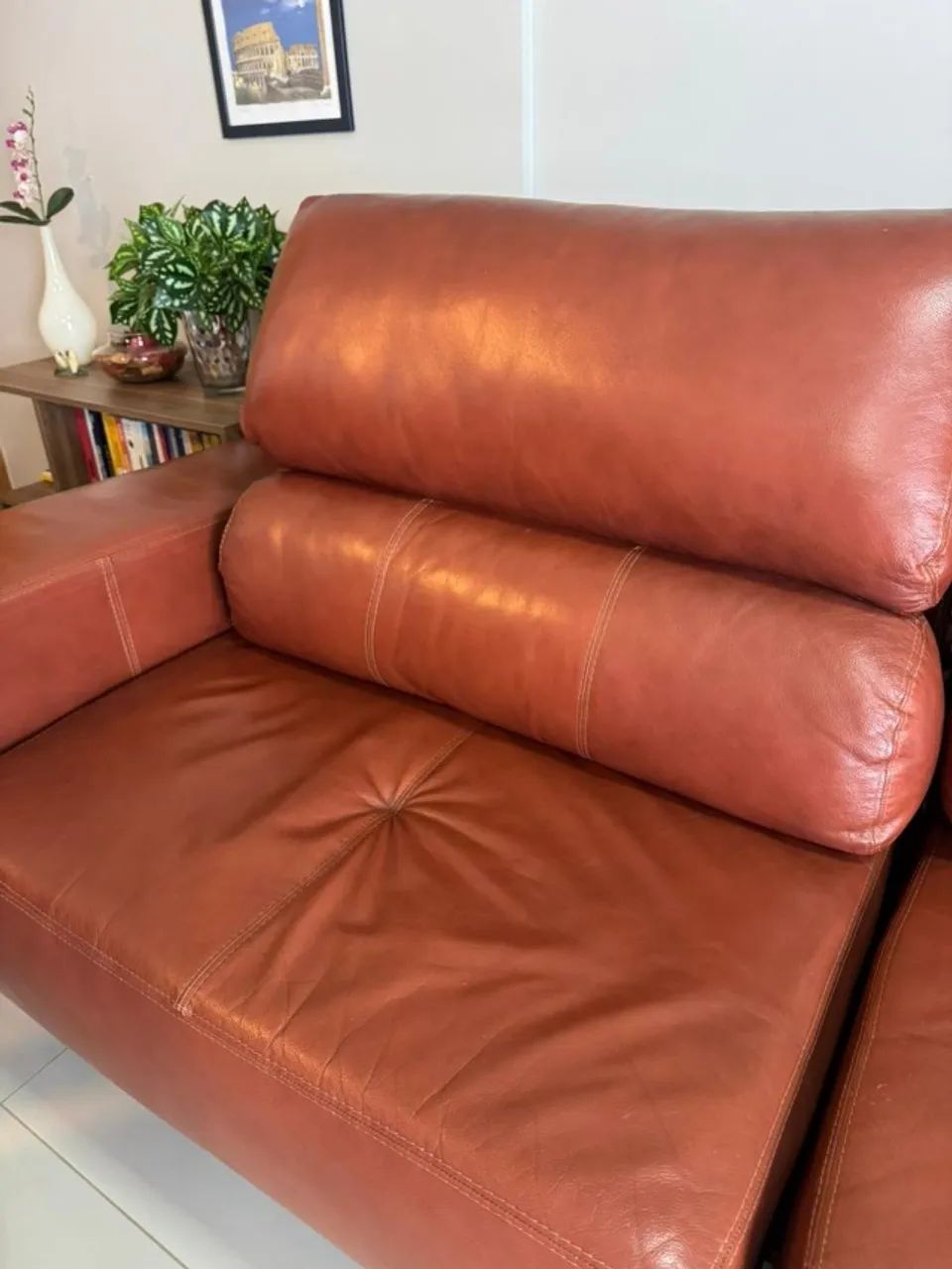 Sofá de Couro Legítimo 3,30m | Reclinável e Retrátil | Oportunidade - Foto 4