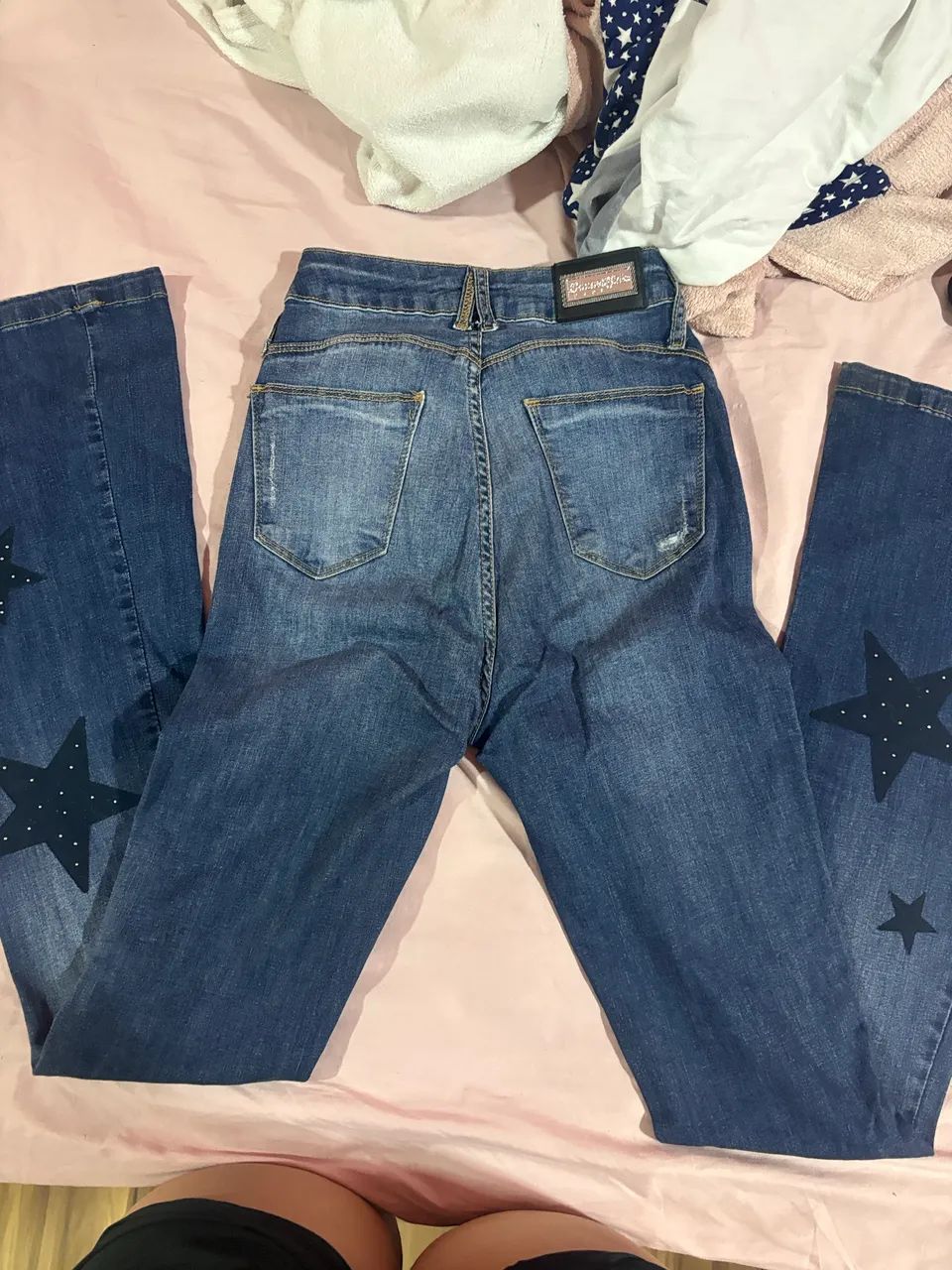 calça jeans flare estrela planet girls  - Foto 4
