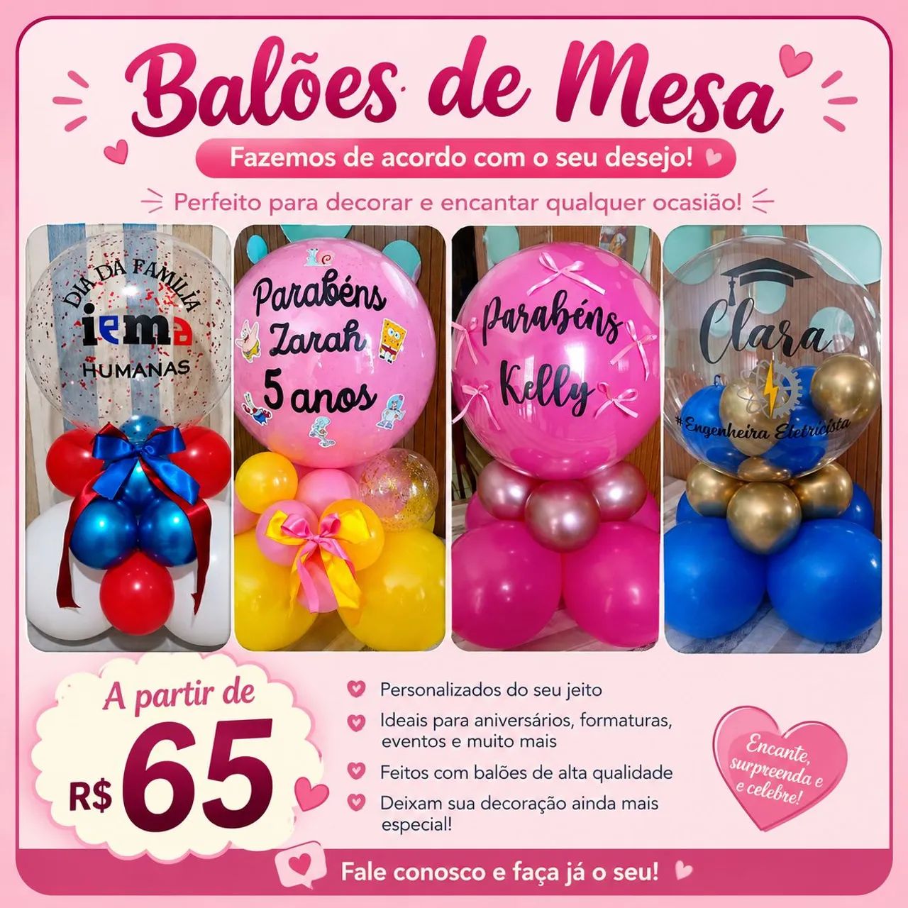 Balão de mesa 