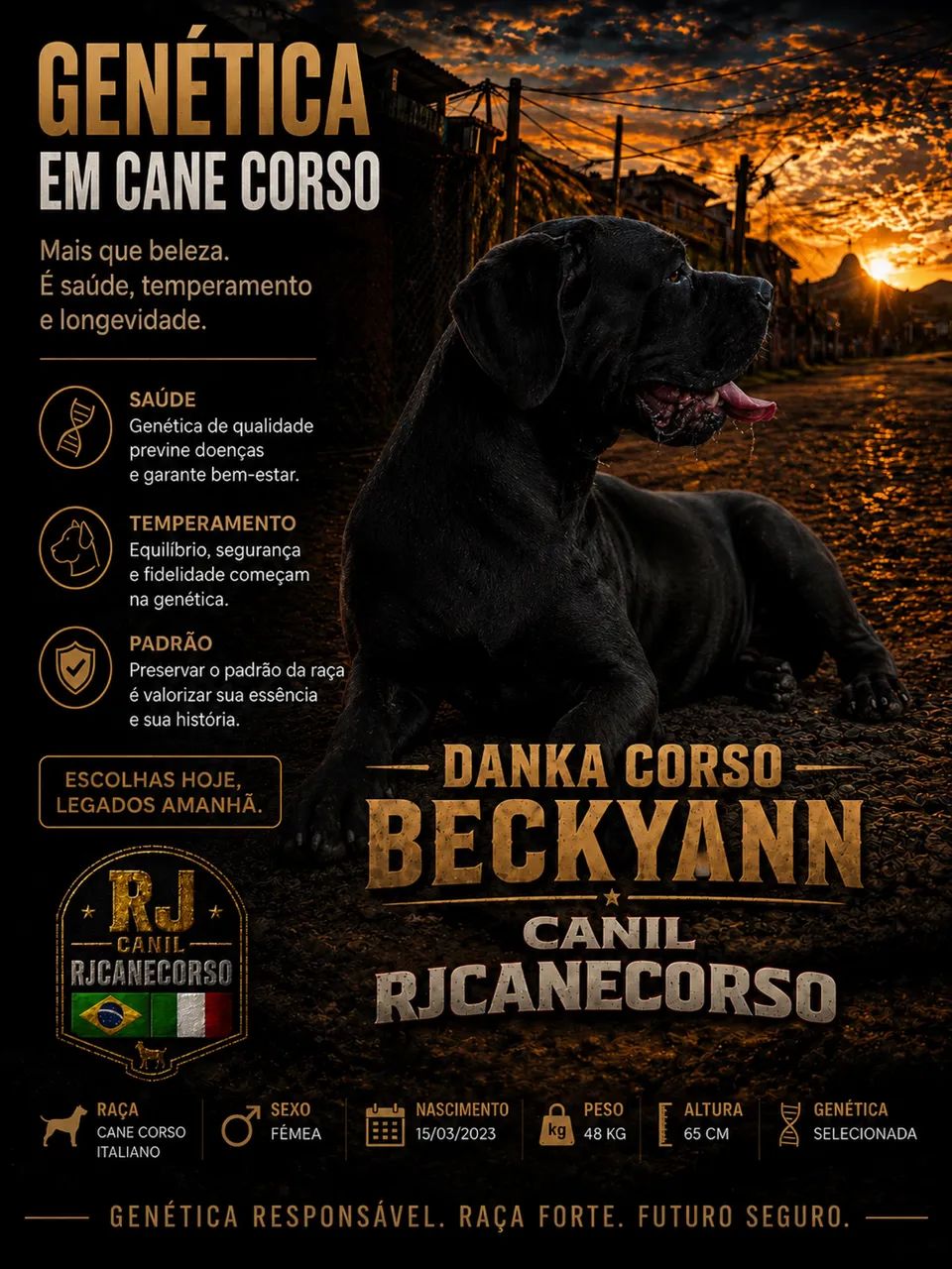 ?Filhotes de Cane Corso Italiano com pedigree CBKC e linguagem comprovada? - Foto 3