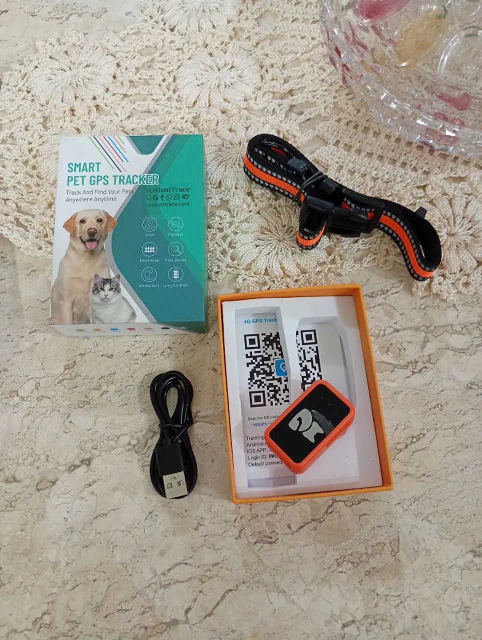 Rastreador GPS 4G para Cães e Gatos 