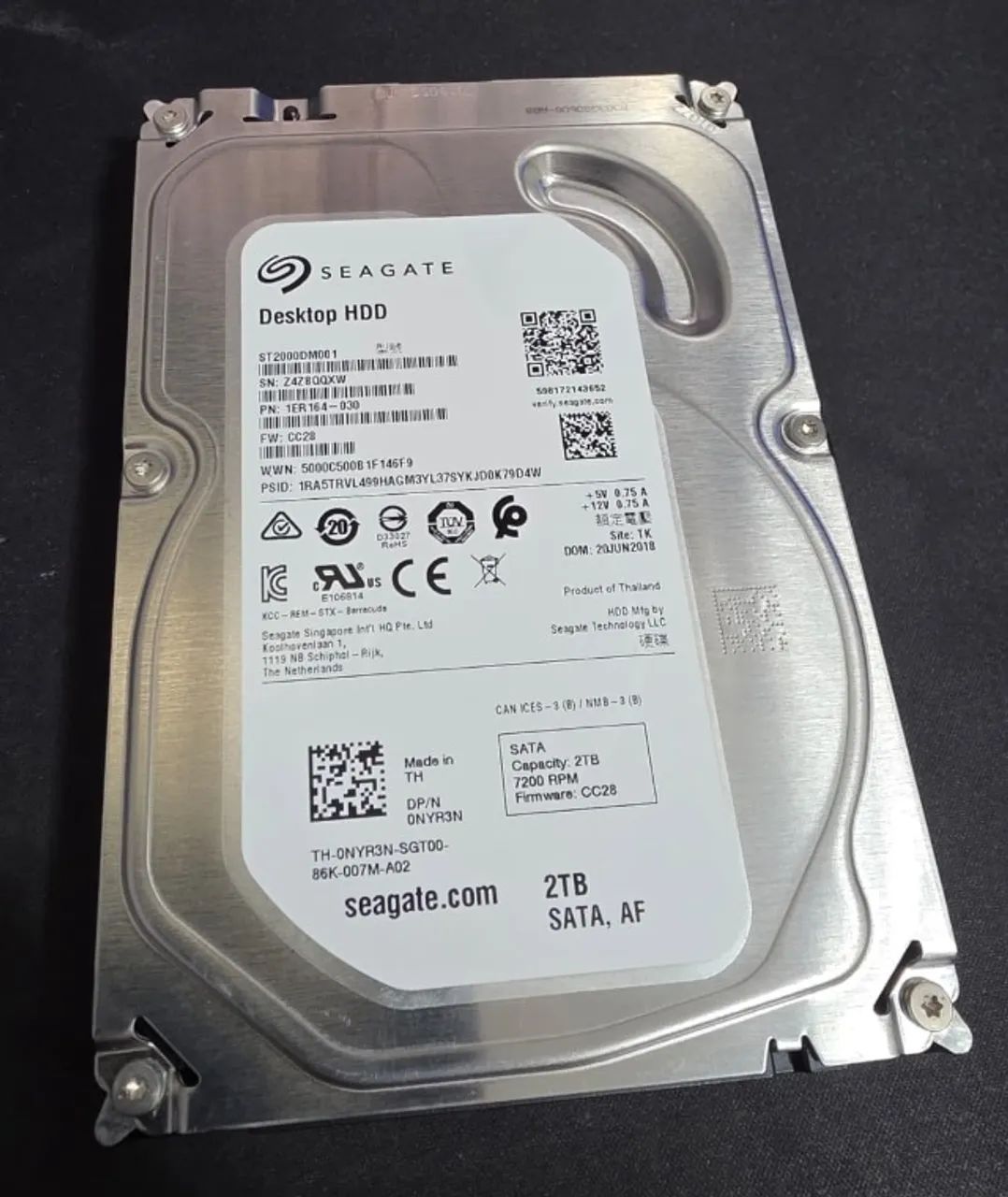 HD 2TB Seagate - Nunca usado