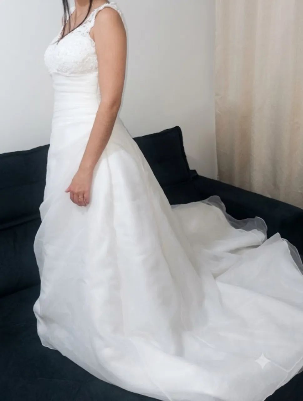 Vestido de Noiva Sereia Bordado com Pérolas - Elegante e Sofisticado - Foto 3