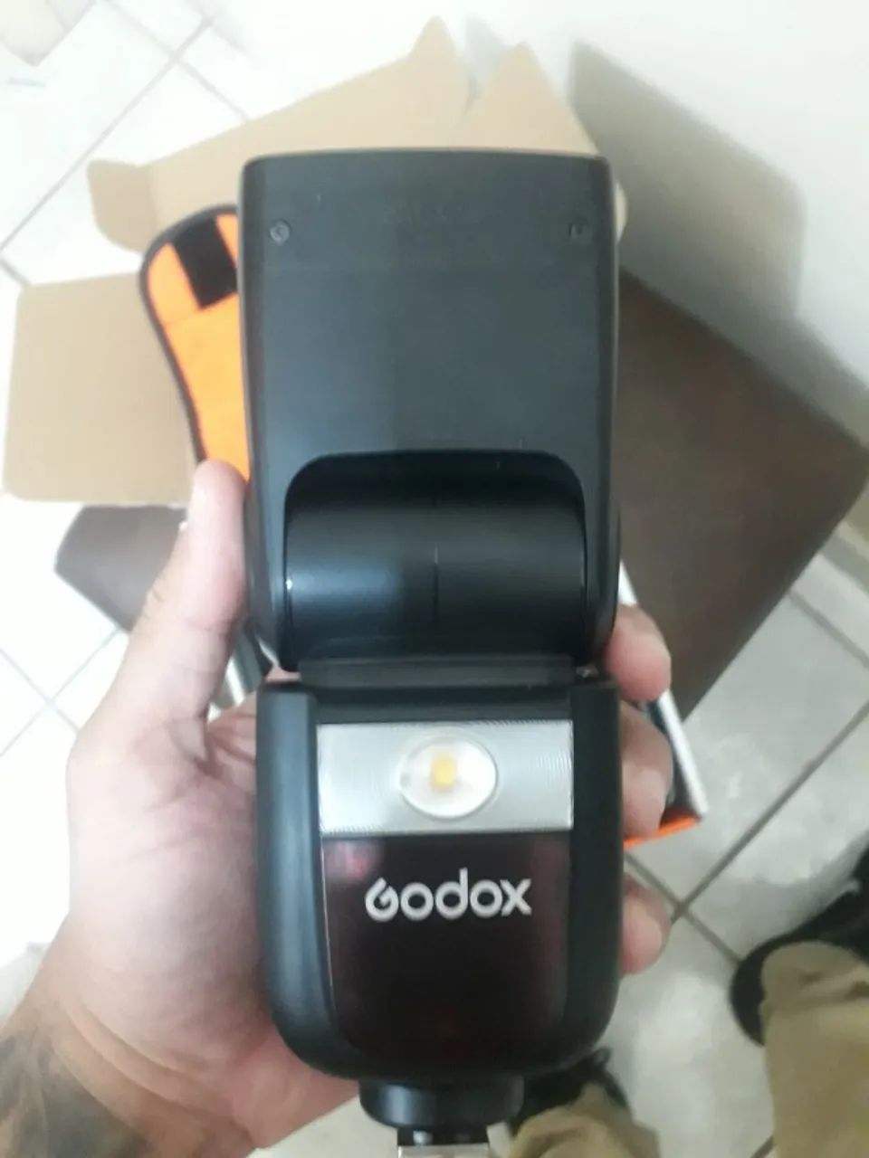 Flash Godox Para Canon V860 Iii Ttl Hss Com Luz Modelagem - Foto 2