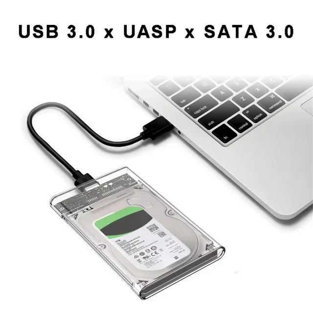 Case Hd Slim Externo Ssd Hdd Pc Note Ps4e5 Usb 3.0 Sata 2.5 - Foto 2