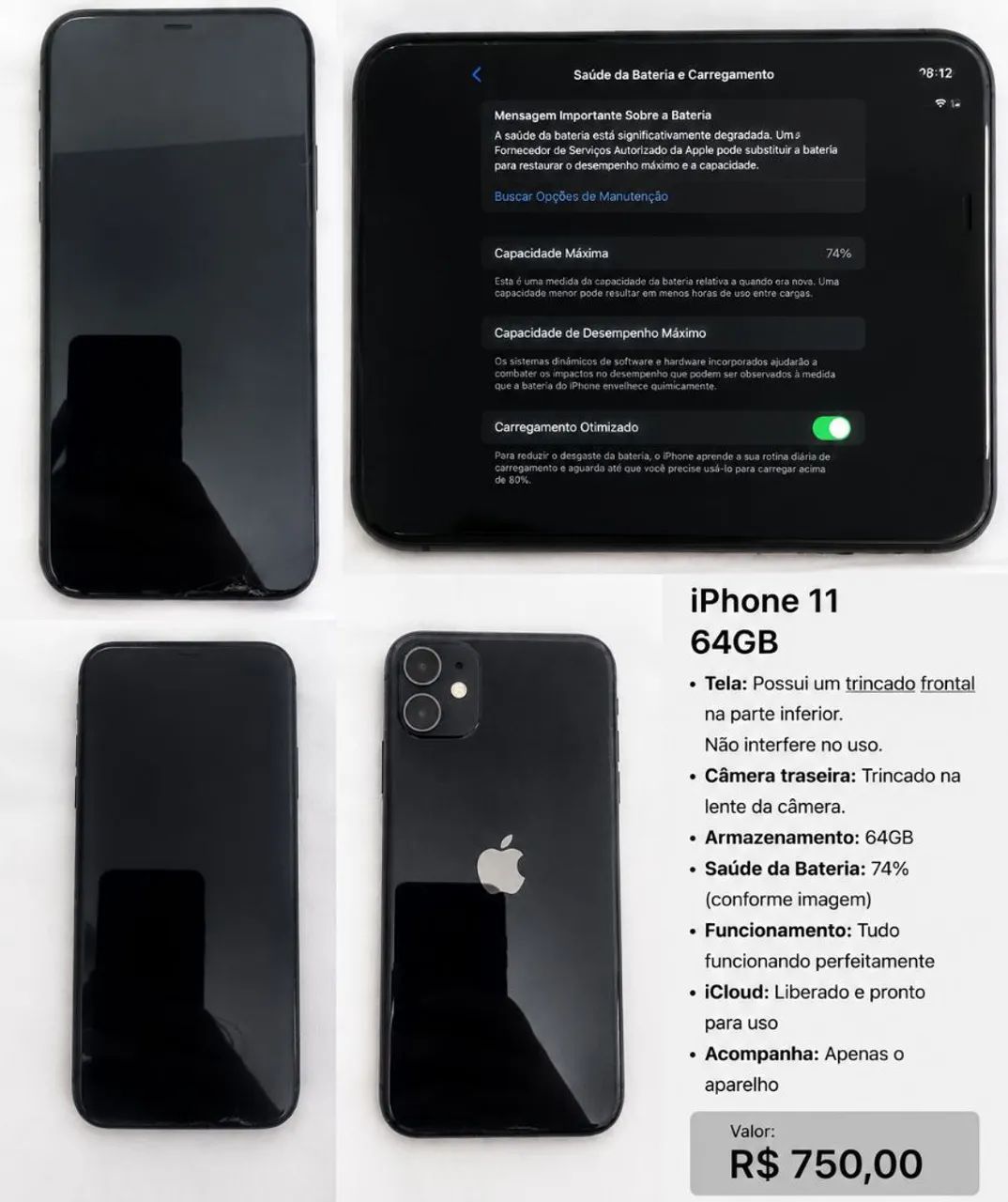 iPhone 11 - 64g - Celulares e Smartphones - Caratoíra, Vitória