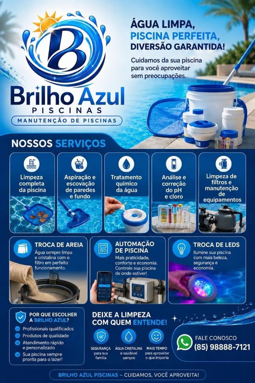 Piscineiro Brilho Azul - Foto 2