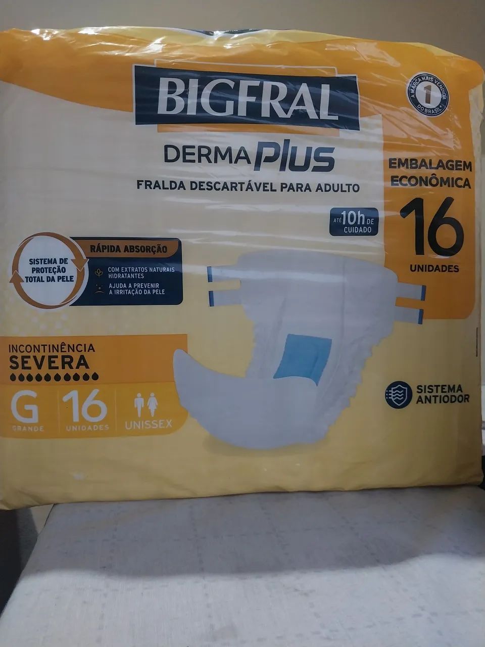 Fralda geriatrica bigfral tam G - 16 unidades - Foto 2