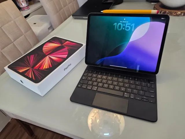 ipad pro m1 + magic keyboard + apple pencil 2a geração - Foto 2