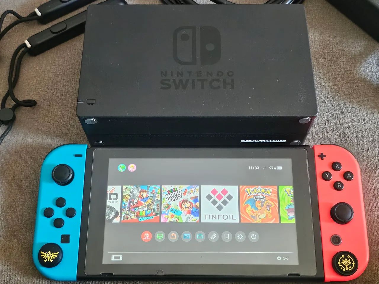 NINTENDO SWITCH V2 IMPECÁVEL COMPLETO  - Foto 3
