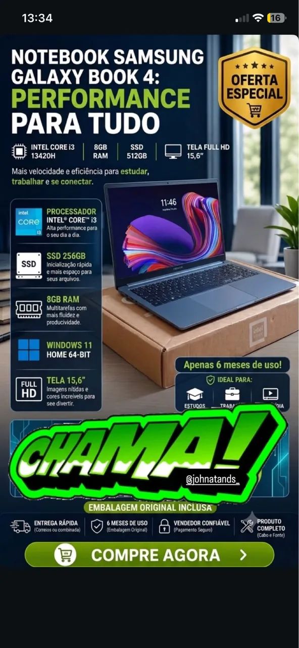 Samsung Galaxy Book 4 i3 - Foto 3