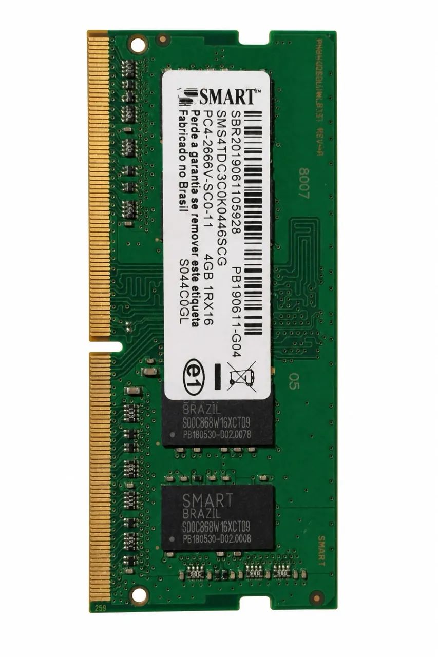 Memória RAM 4GB DDR4 2666MHz Notebook - SMART (SO-DIMM) - Foto 2