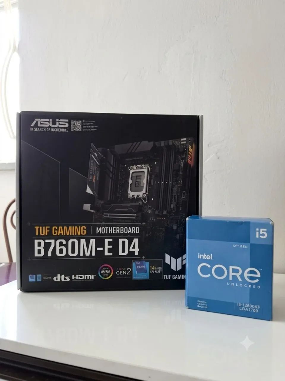 KIT INTEL I5 12600KF + B760M D4 TUF GAMING 