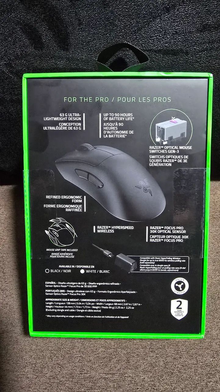 Razer Deathadder v3 PRO - LACRADO - Foto 3