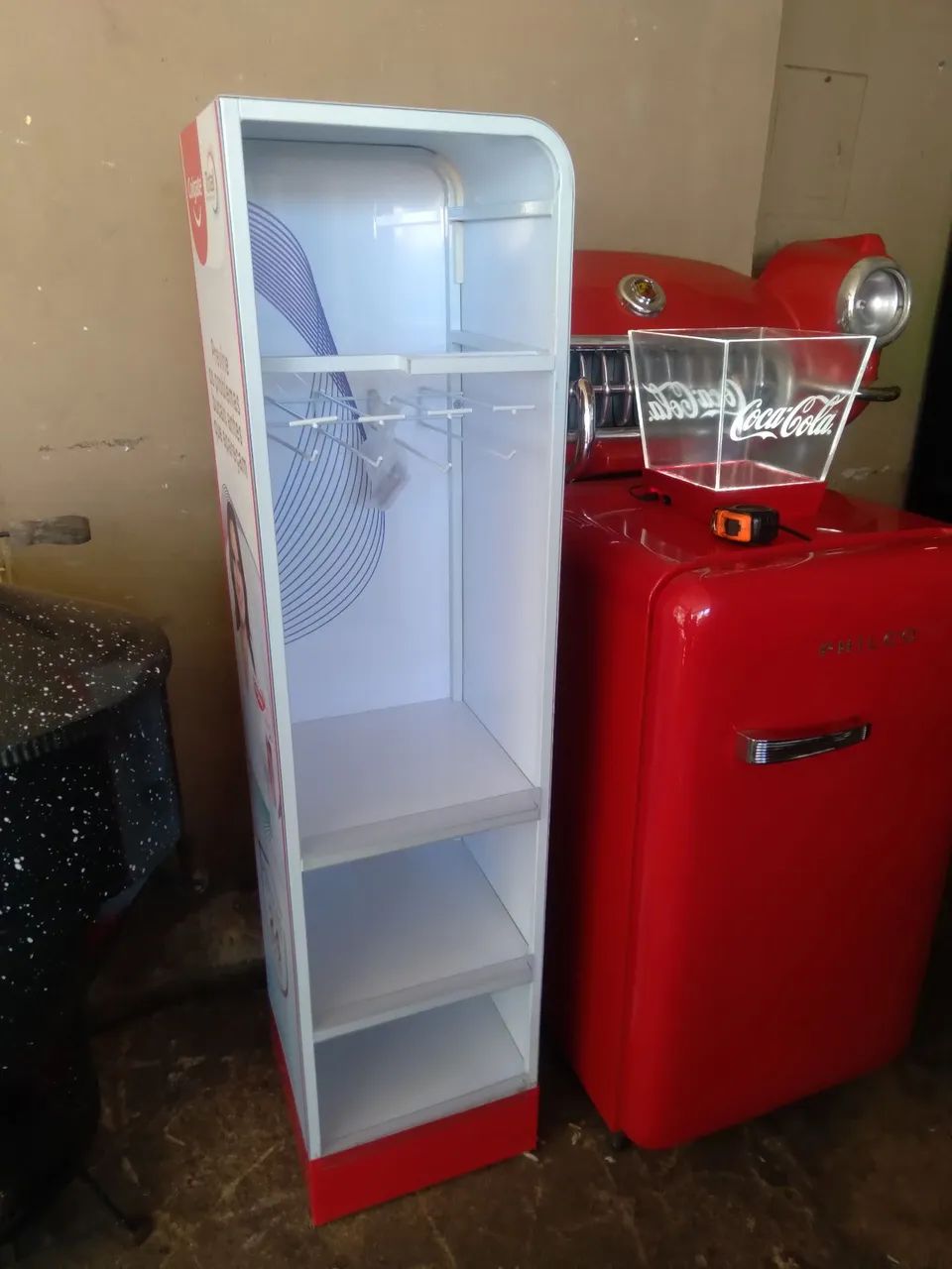 Expositor de aco e acrilico (novo )