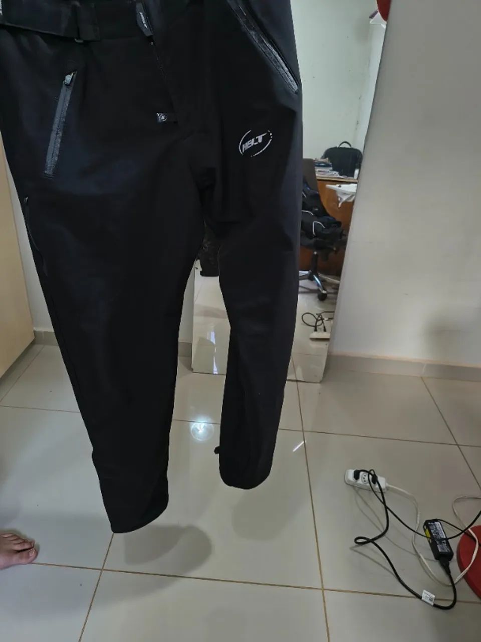 Conjunto Jaqueta e calça de proteção moto, impermeavel, original helmet