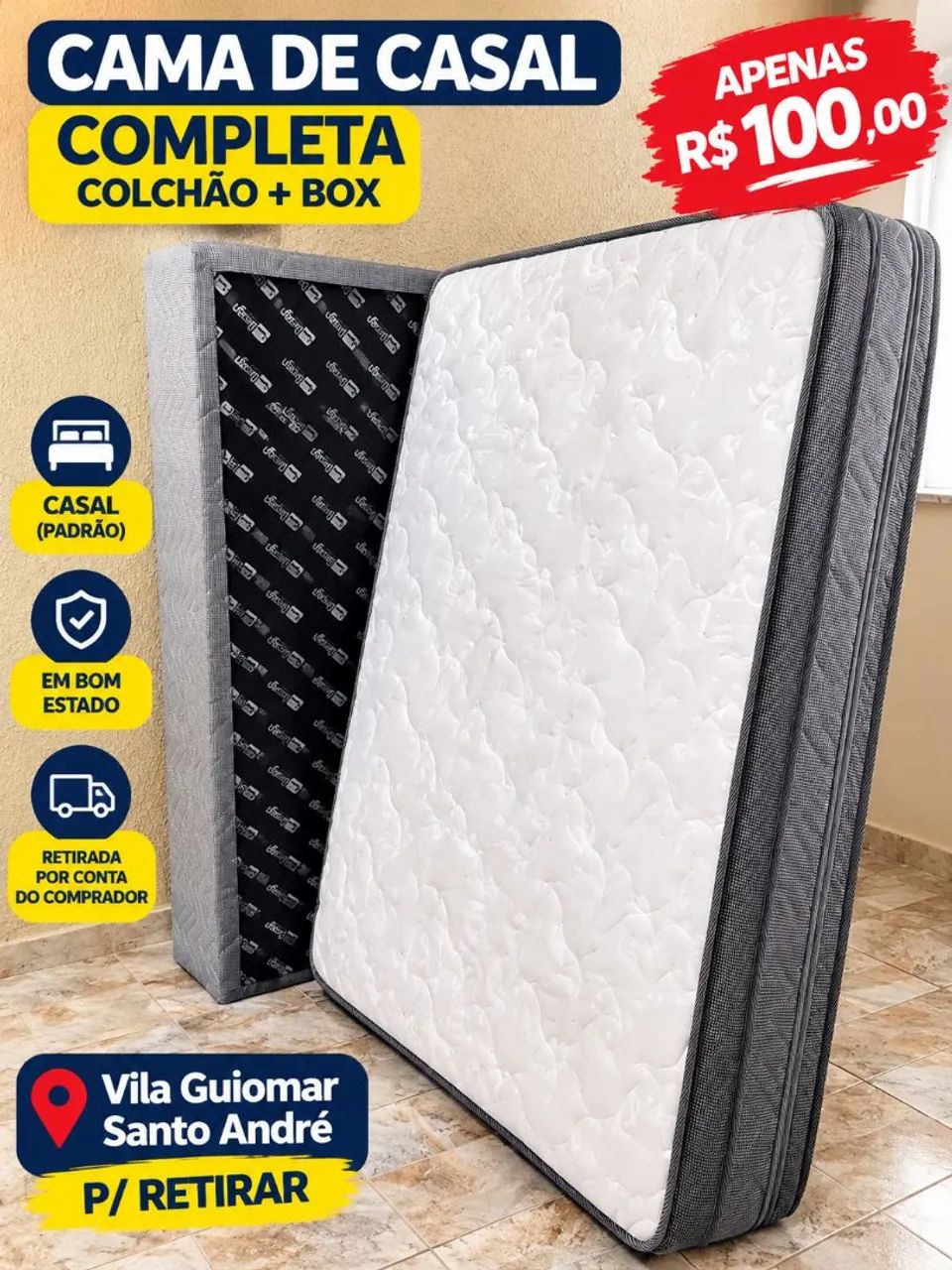 Cama de Casal Completa ?