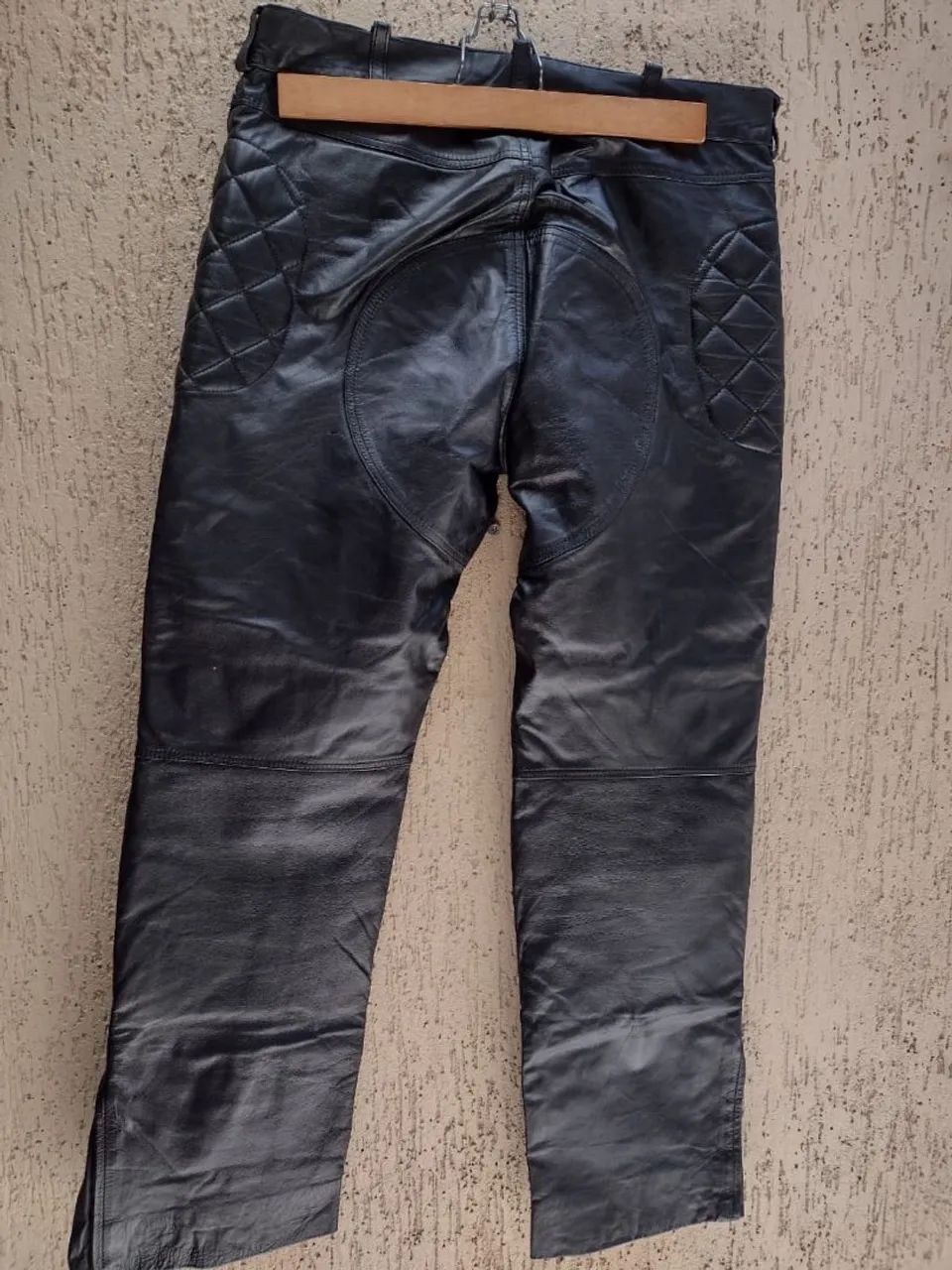 Calça de couro para motociclista  - Foto 3
