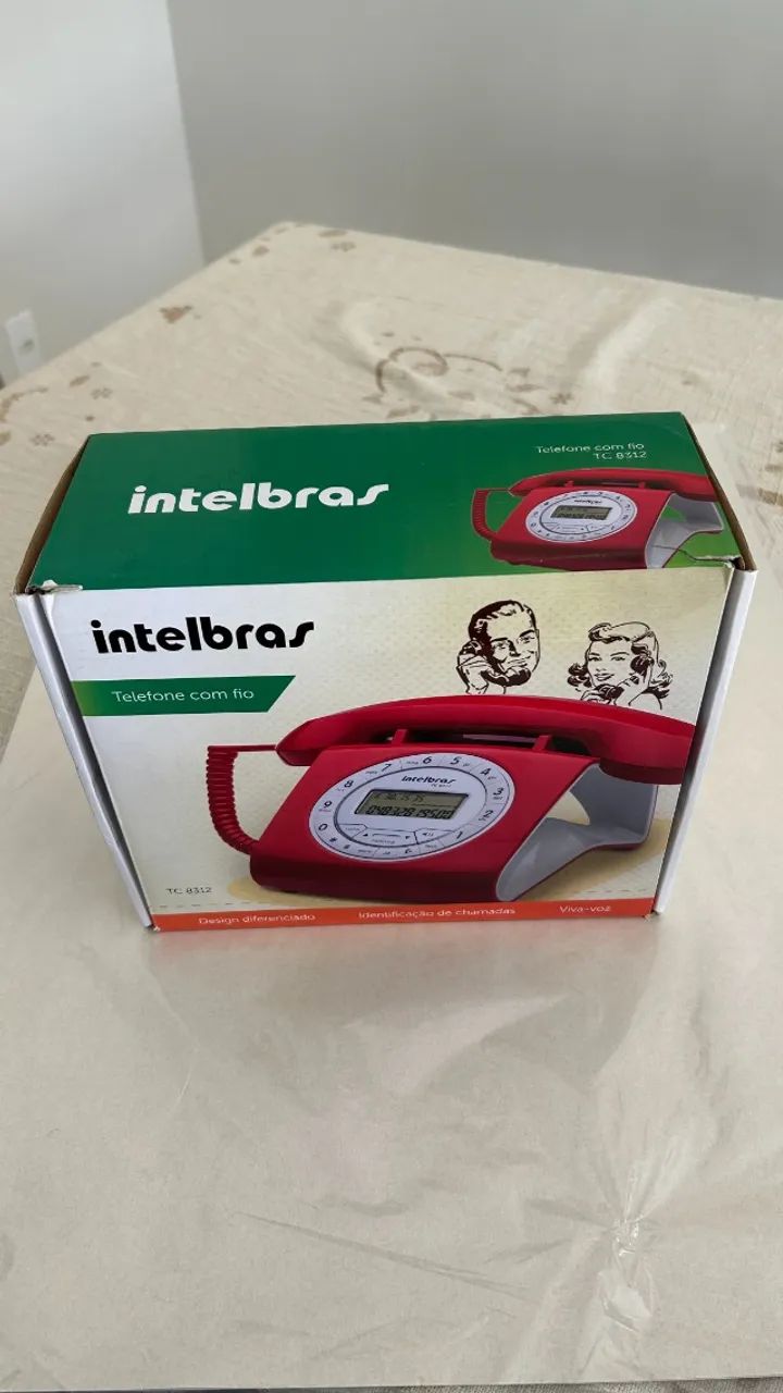 Telefone Fixo Retro TC 8312 Vermelho Intelbras - Foto 4