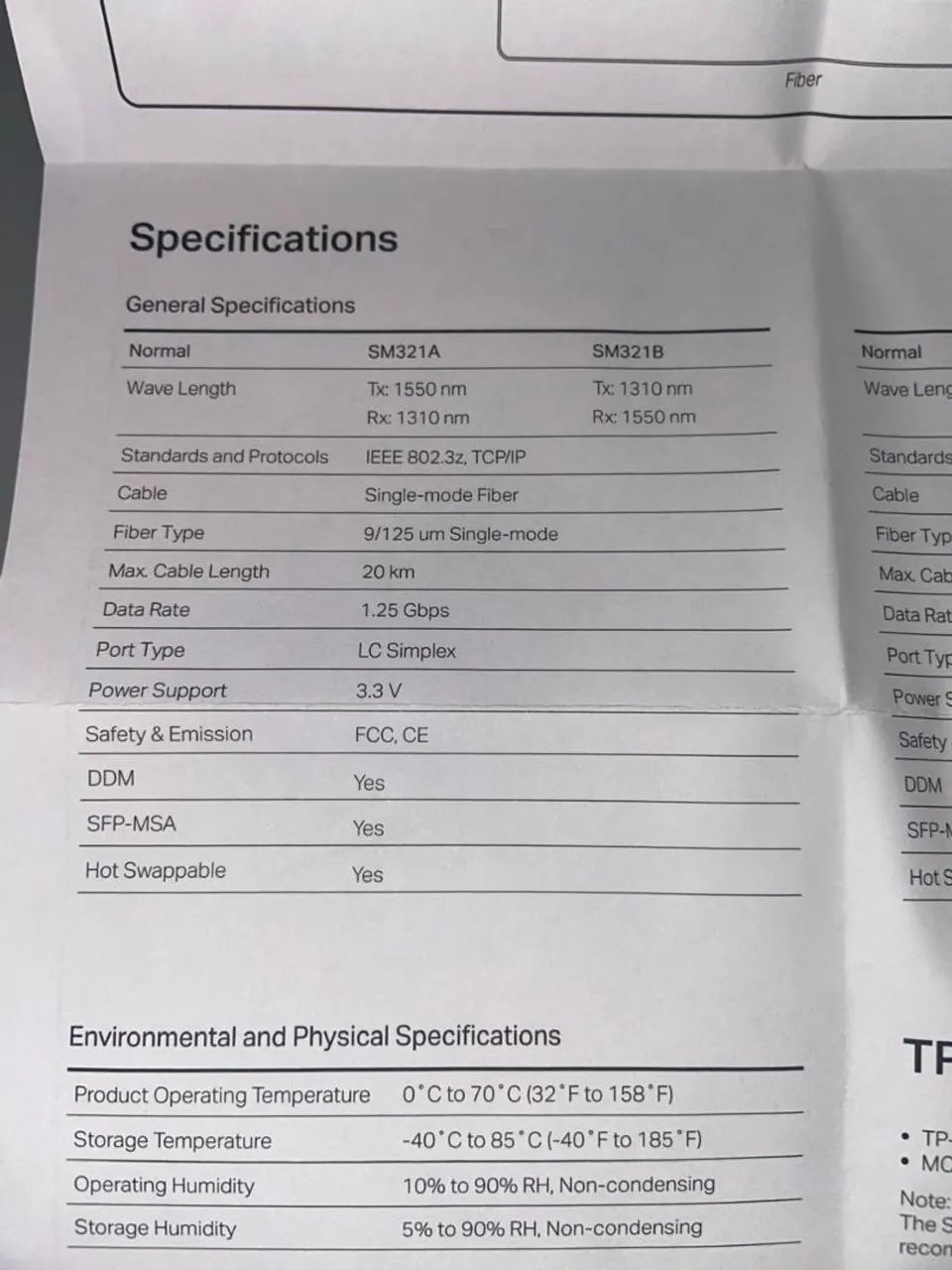 Par de Módulo Gbic Tplink SM321A e SM321B  20 km - Foto 4