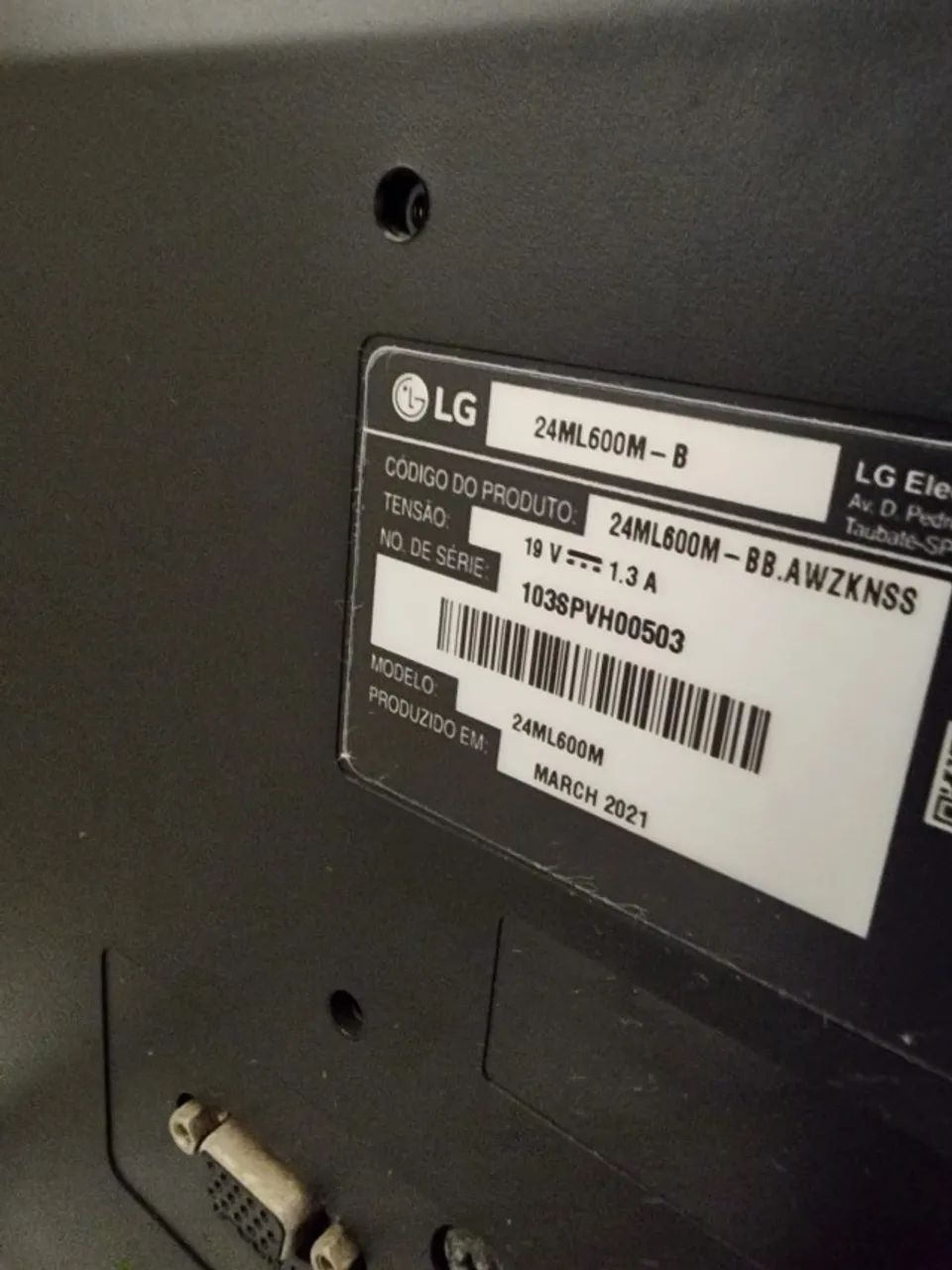 Monitor LG 24' FullHD Tela IPS - Foto 2