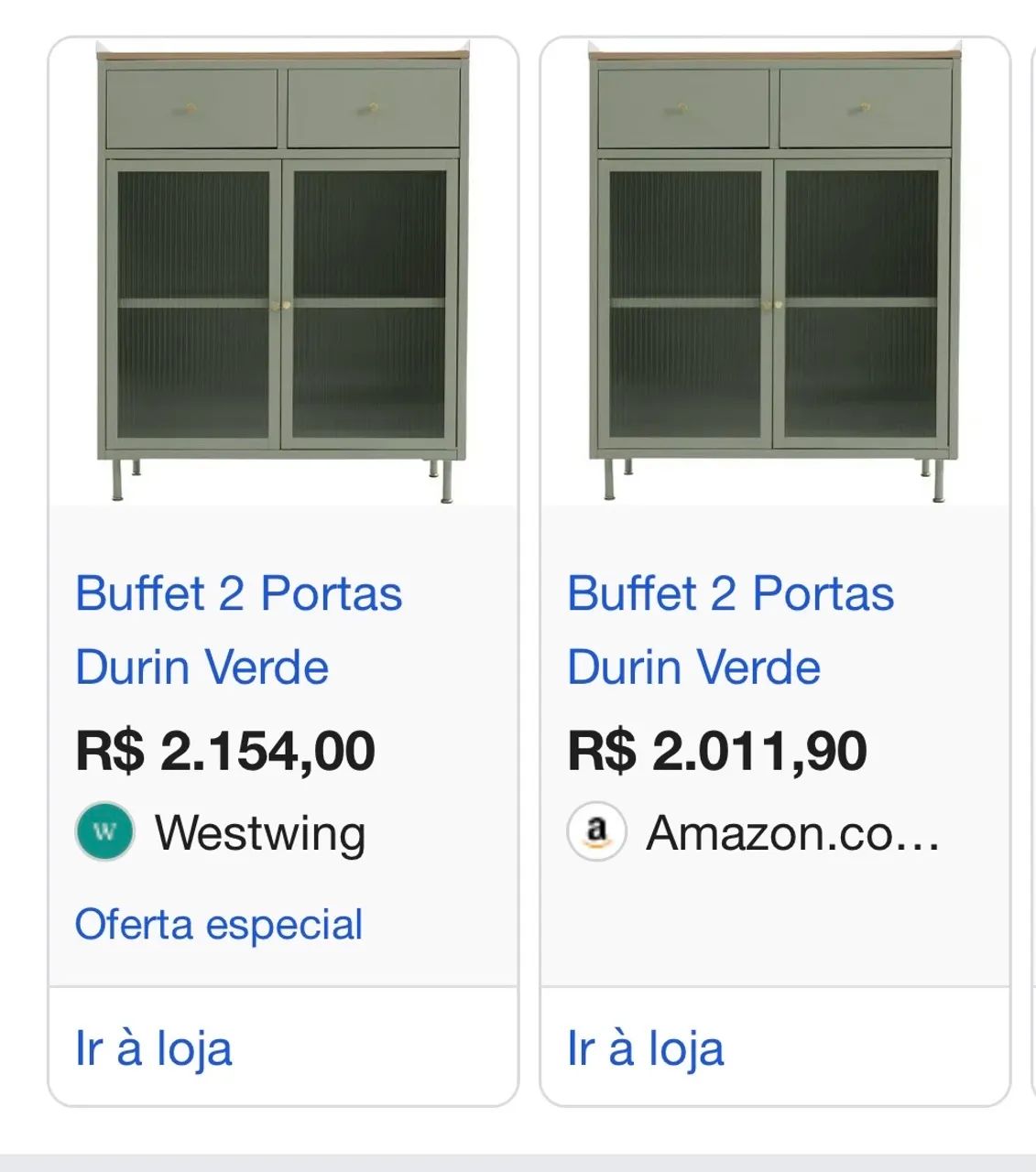 Buffet 2 portas Durin Verde - Foto 4