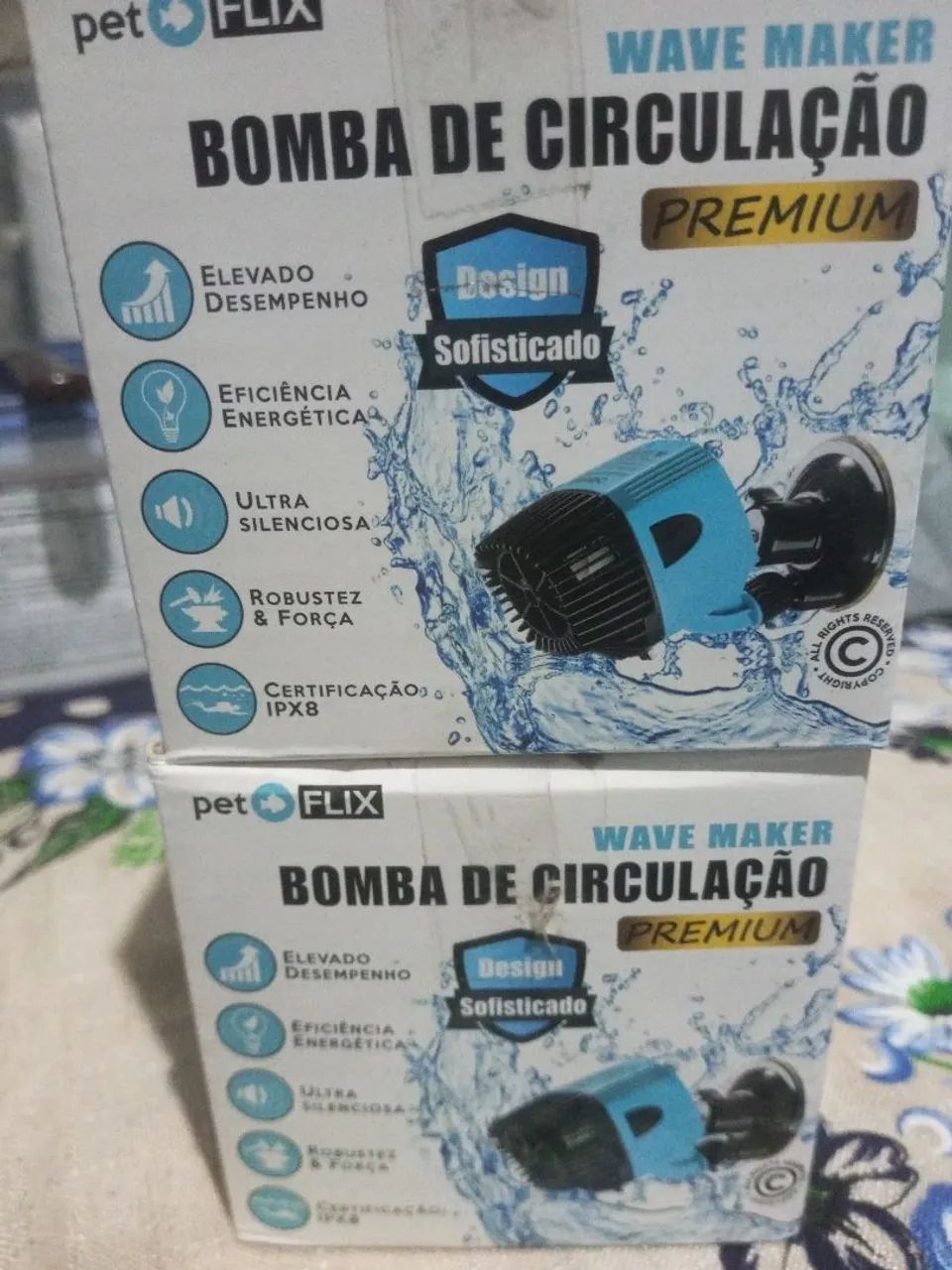 Vende-se 2 Bombas de circulação para aquários, da marca Pet flix novas na caixa ...