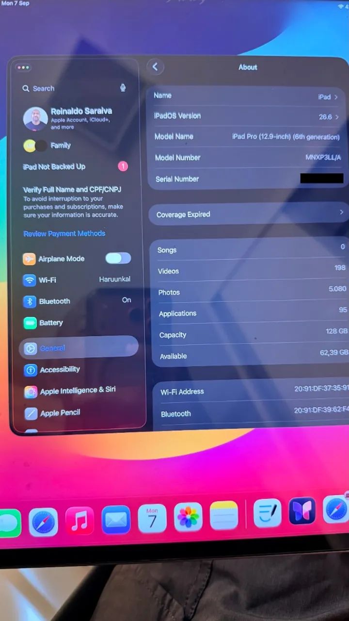 Apple Ipad Pro 12.9 Polegadas 6ª Geração 2022 M2 128GB Wi-fi Cinza Espacial - Foto 3