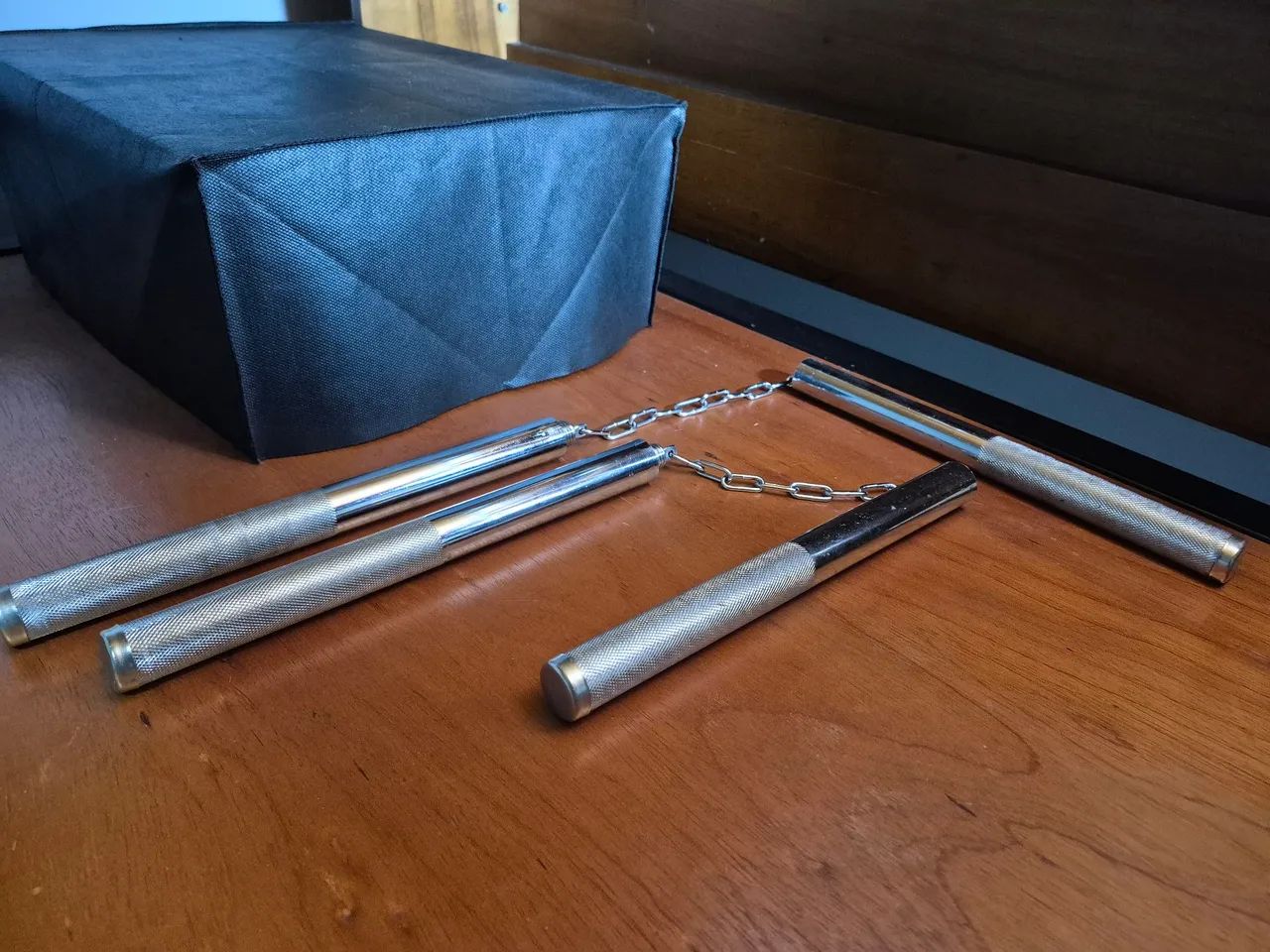 Par de nunchaku/Bastão de aço - Foto 4