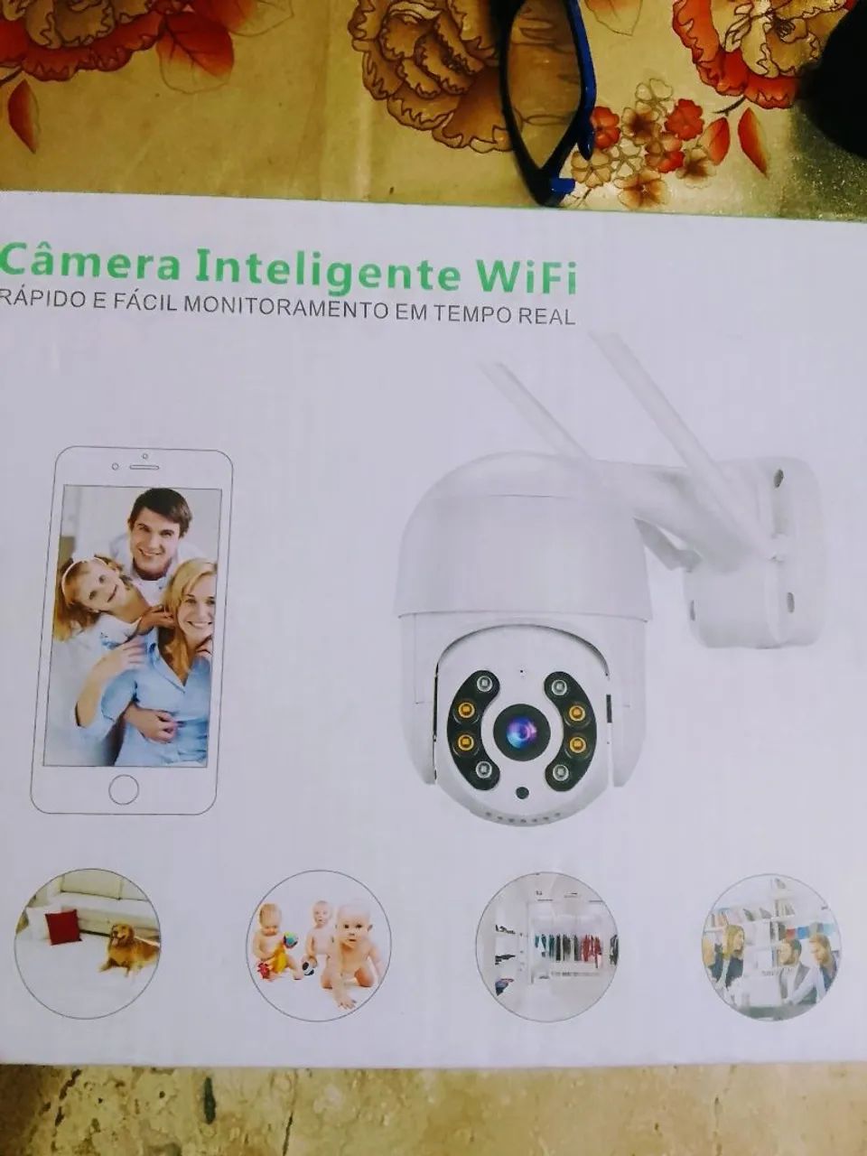 Câmera inteligente 360° Wi Fi