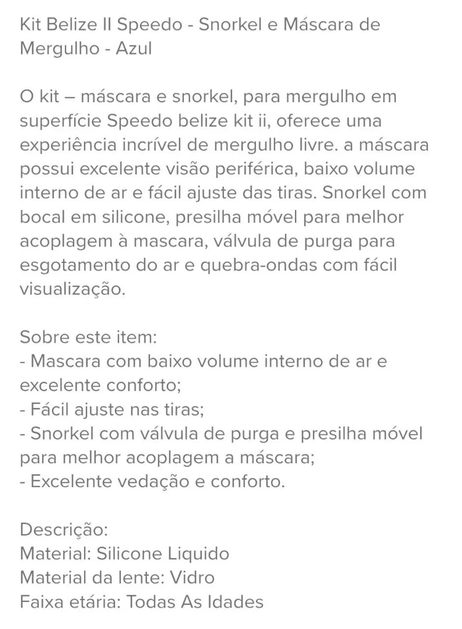 Kit Mergulho Speedo  - Foto 5