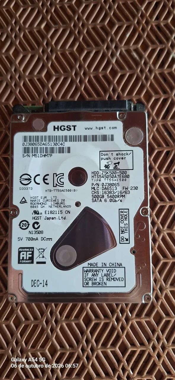 Hd mini HGST disco rígido 500gb HDD - Foto 2