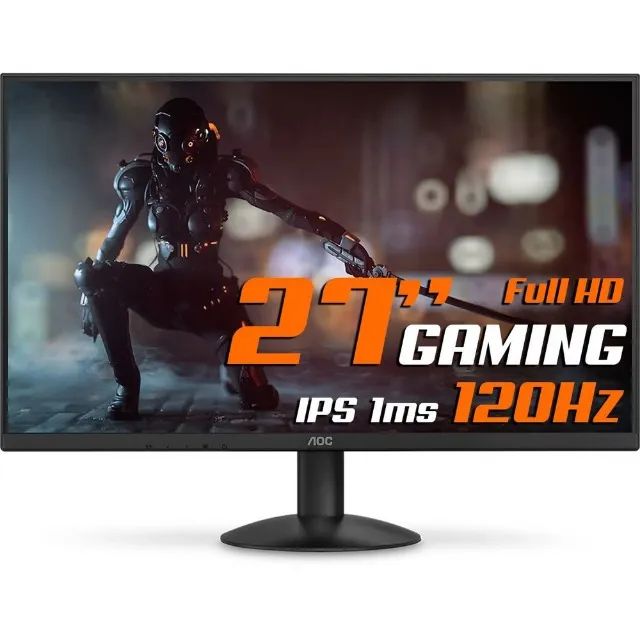 Monitor gamer AOC 27 pol 120hz 1ms