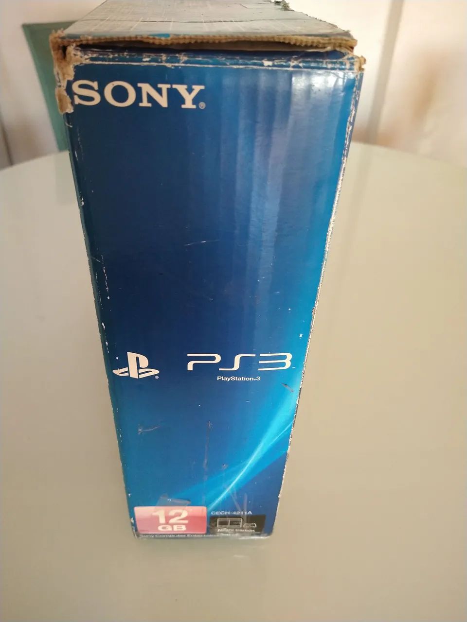 Caixa vazia do vídeo game Playstation 3 super slim - favor ler anúncio e fotos  - Foto 4