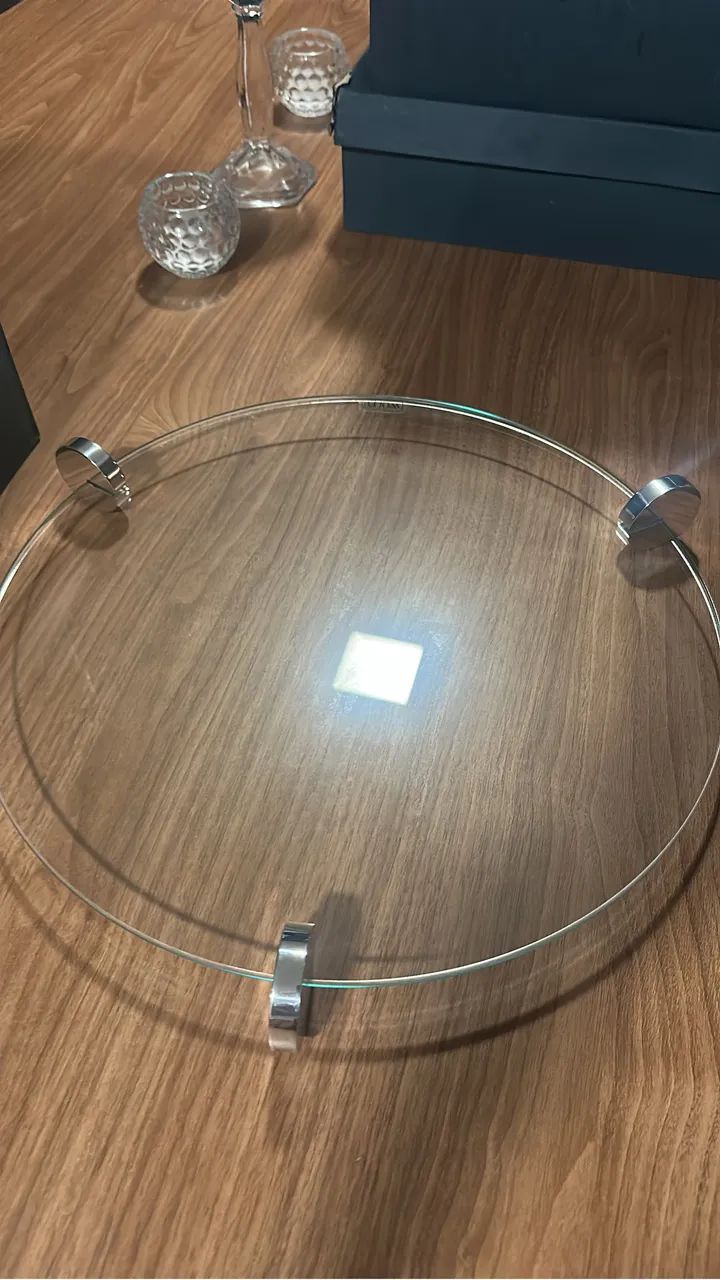 Prato para bolo 40 cm com 3 pés - wolf. Nunca usado ! Na caixa  - Foto 3